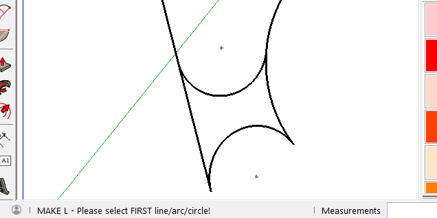 It can be possible to draw round corners even if initial elements do not intersect.