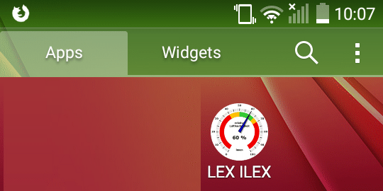 Auf der Bedienoberfläche ist das Symbol von LEX ILEX sichtbar und kann wie bei Apps gewohnt per Klick gestartet werden.